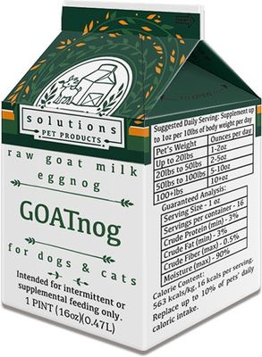 Solutions Frozen GOATNOG Goat Milk for Dogs and Cats