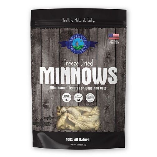 Shepherd Boy Dog Cat Minnows Freeze-Dried Treats, Quantity: 2oz Bag