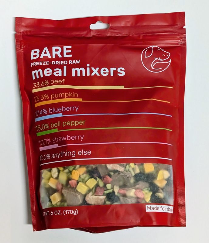 Bare Freeze Dried Raw Meal Mix-In Topper, Beef