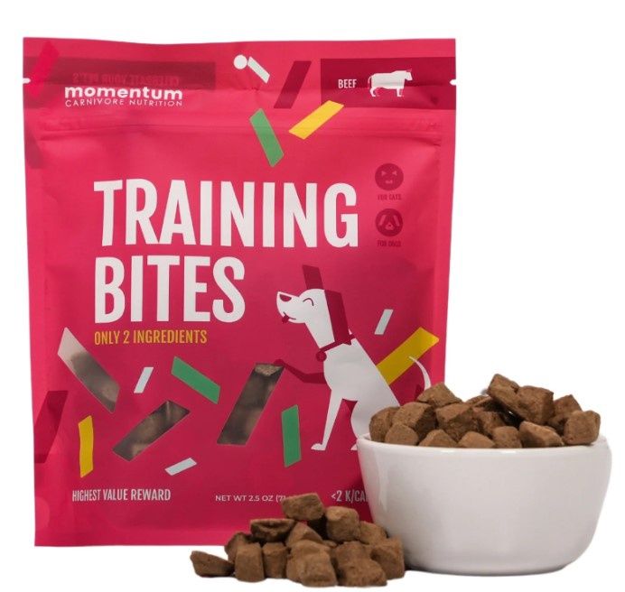 Momentum Training Bites 2.5oz Bag, Protein: Beef