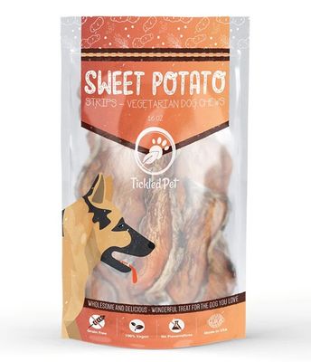 Tickled Pet Sweet Potato Strips Dog Chews