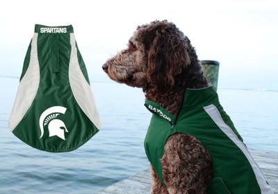 BayDog Michigan State Dog Fleece Coat