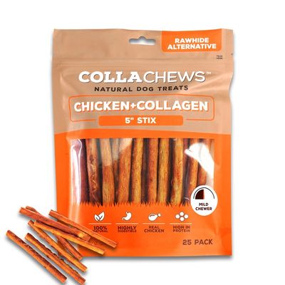 Collachews 5in Stick Chicken Collagen Dog Treat