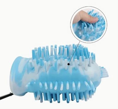 2-in-1 Dog Paw Wash and Bath Brush Soft Cup for Pet Baths