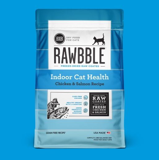 Bixbi Rawbble Cat Indoor Health Chicken &amp; Salmon Dry Kibble Food