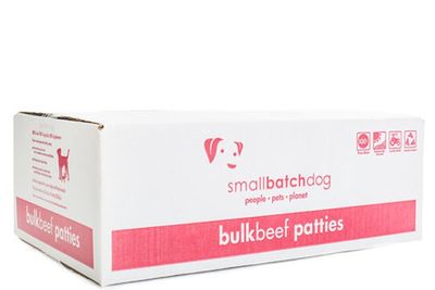 Smallbatch Frozen Raw Dog Bulk Patties, 18lb Box