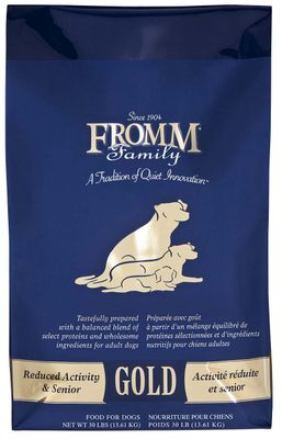 Fromm Gold Reduced Activity &amp; Senior Dry Dog Food 30lb Bag