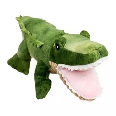 Tall Tails Gator Crunch Plush Dog Toy with Squeaker 15in