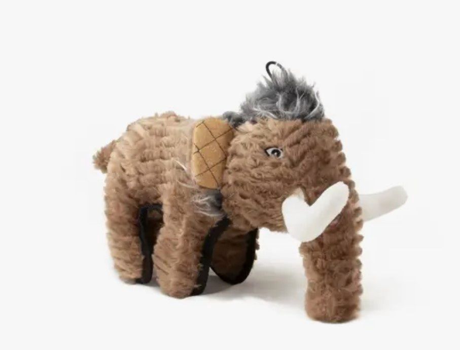Ruffian Animals 2-in-1 Plush Dog Toys, Animal: Wooly Mammoth