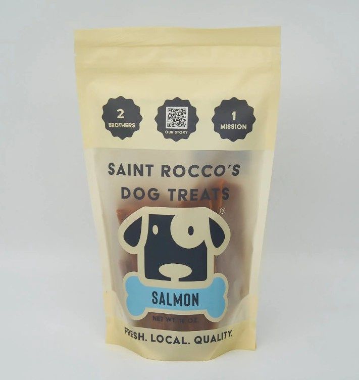 Saint Rocco&#39;s Salmon Dog Treats 8oz Bag