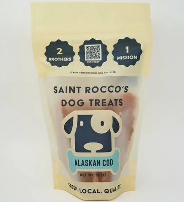 Saint Rocco&#39;s Alaskan Cod Dog Treats 8oz Bag