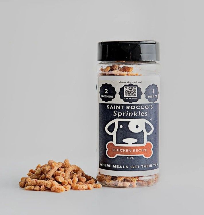 Saint Rocco&#39;s Sprinkles, High Protein, Meal Enhancing Topper, 6oz, Protein: Chicken