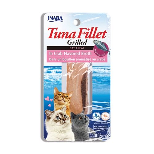 Inaba Cat Premium Grilled Tuna in Crab Flavored Broth Fillet 1/pak