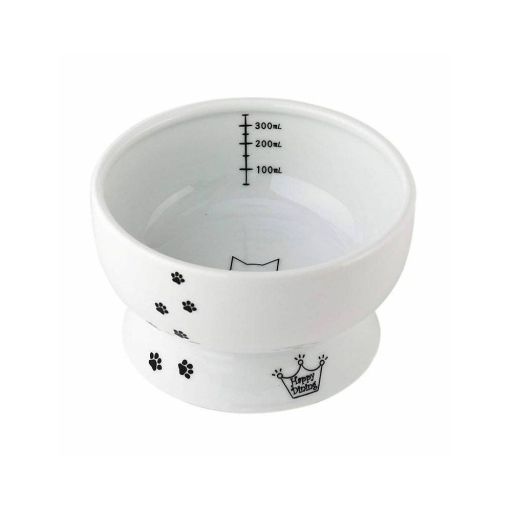 Necoichi Raised Cat Water Bowl, Color: Classic Black