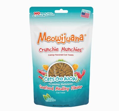 Meowijuana Crunchie Munchies Seafood Medley Cat Treats