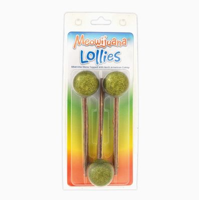 Meowijuana Lollies Silvervine Sticks with Catnip
