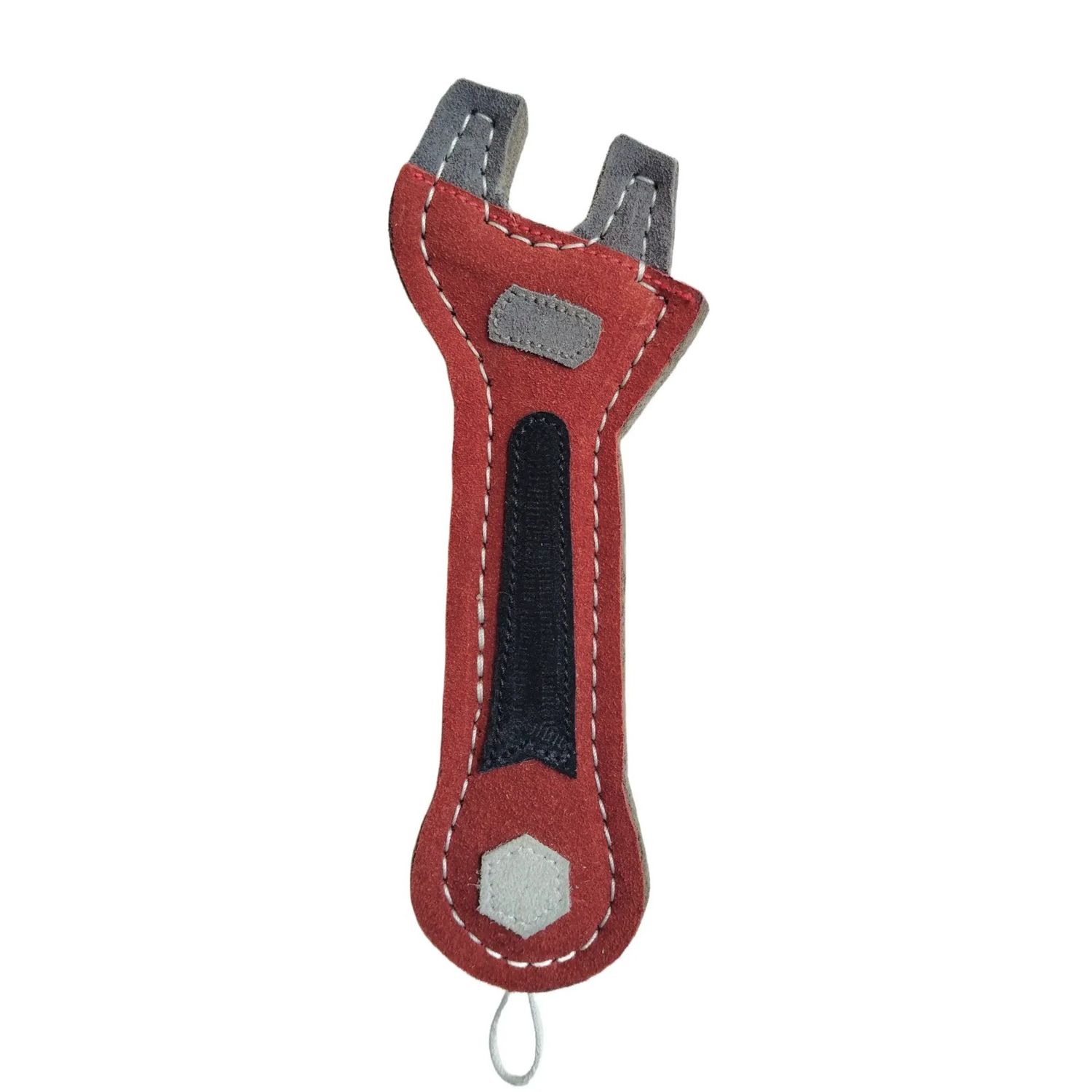 Tuff Toy Tool Leather &amp; Wool Dog Toy, Design: Monkey Wrench