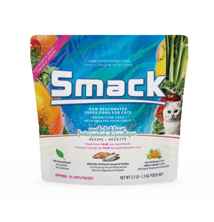 Smack Raw Dehydrated Superfood, Pacific Fish Feast Cat Food