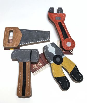Tuff Toy Tool Leather &amp; Wool Dog Toy