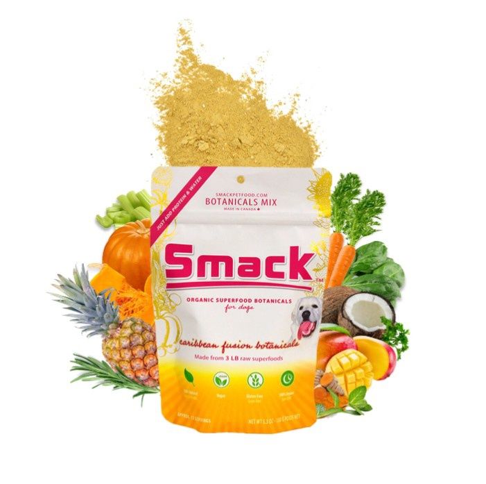Smack Botanicals for Dogs, Fresh Meal Mix-in, 150g Bag, Flavor: Caribbean Fusion