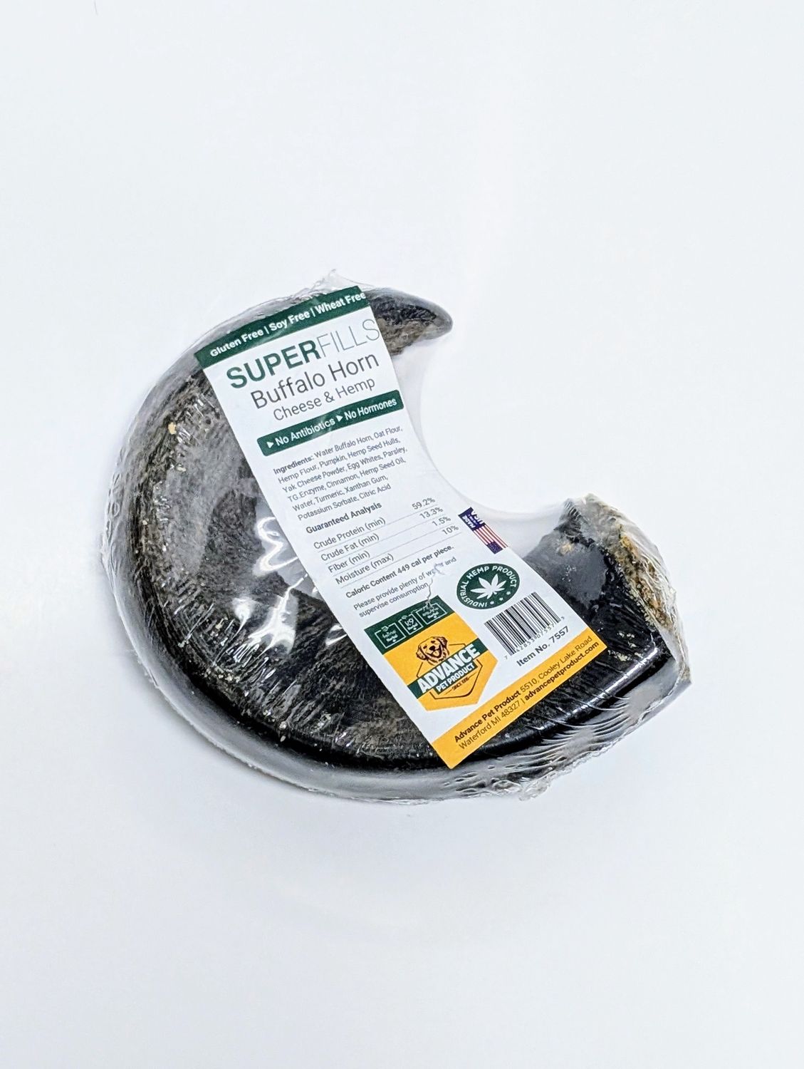 SuperFills Stuffed Buffalo Horn, Cheese &amp; Hemp