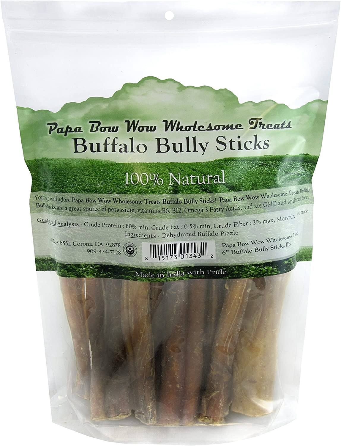 Water Buffalo 6&quot; Bully Stick Dog Chew Treat