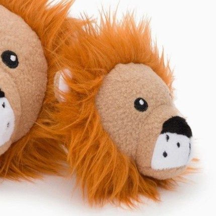 fabdog Faball Lion 2-in-1 Dog Toy Squeaky Ball, Size: 3&quot; Small