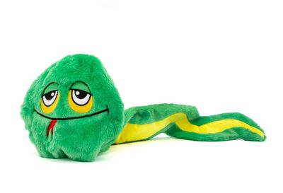GURU Hide-A-Tail Green Snake Plush Dog Toy Extra Large