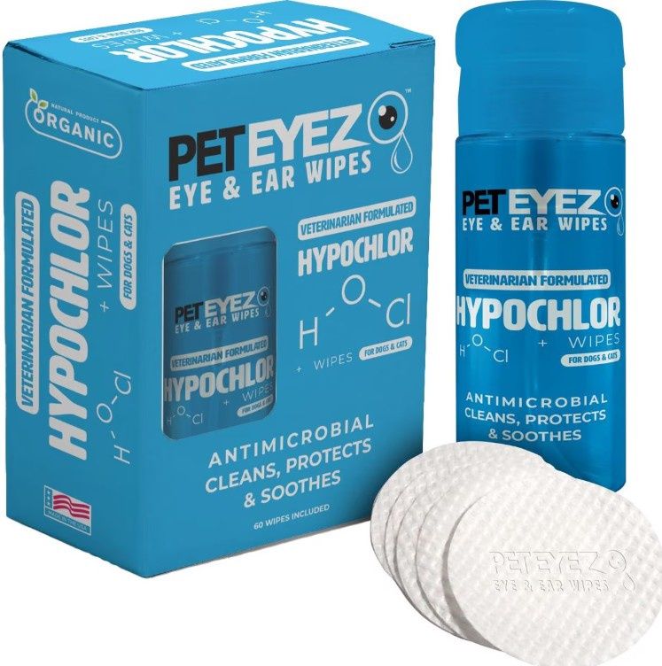 Pet Eyez™ Eye and Ear Wipes w/ HypoChlor for Dogs and Cats