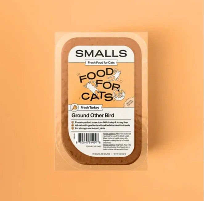 Smalls Cat Ground Other Bird Frozen Gently Cooked Food 5oz Tub