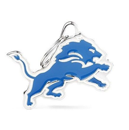 MyFamily Pet Id Tag Charm NFL Collection, Detroit Lions