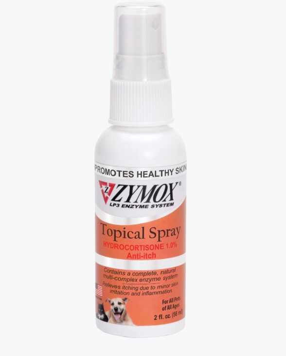 Zymox 1% Hydrocortisone Anti-Itch Spray for Dogs and Cats