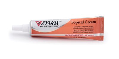 Zymox 1% Hydrocortisone Anti-Itch Topical Cream for Dogs and Cats