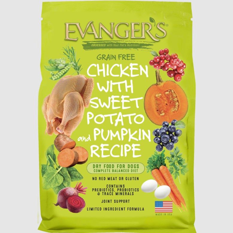 Evanger&#39;s Grain Free Chicken With Sweet Potato &amp; Pumpkin Dry Dog Food