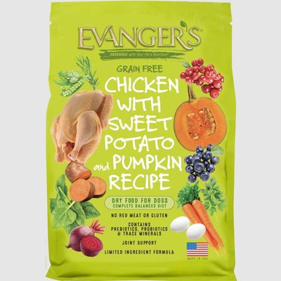 Evanger's Grain Free Chicken With Sweet Potato &amp; Pumpkin Dry Dog Food