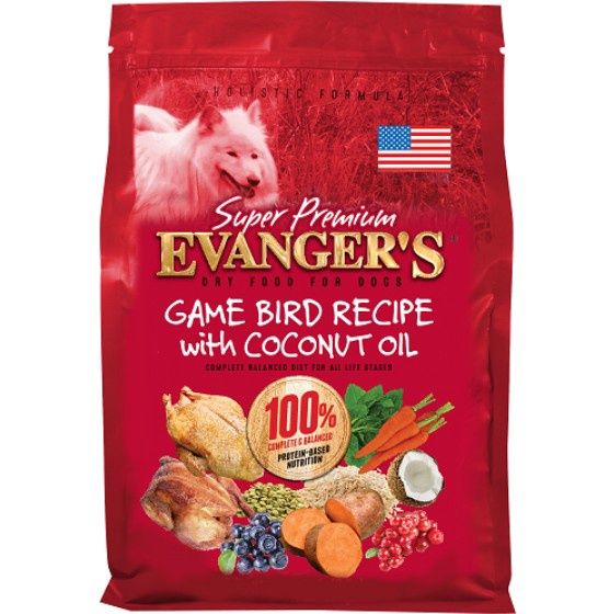 Evanger&#39;s GameBird with Coconut Oil Dry Dog Food