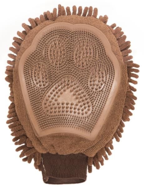 Dog Gone Smart Dirty Dog Grooming Mitt, Color: Brown