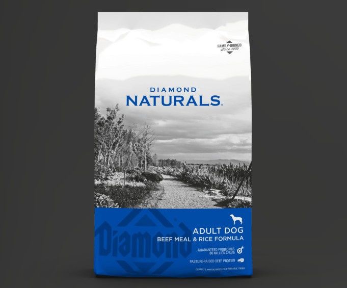 Diamond Naturals Adult Dog Beef Meal &amp; Rice Formula Dry Dog Food, 40lb Bag