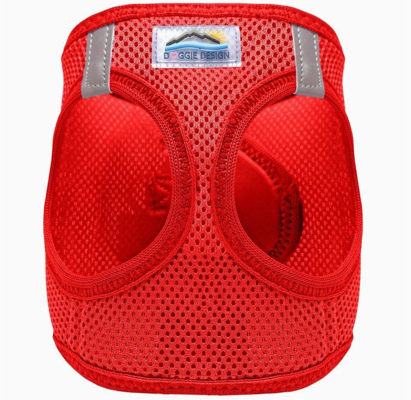 Doggie Design American River Dog Harness in Red