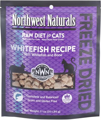 Northwest Naturals Cat Whitefish Nibbles Freeze Dried Cat Food 11oz Bag