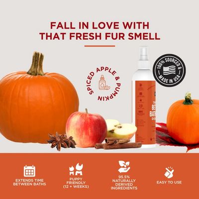 Natural Rapport The Only Between The Bath Spray Dog Needs, Apple &amp; Pumpkin Dog Cologne