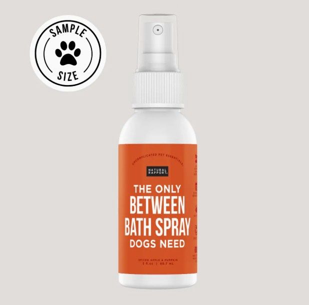 Natural Rapport The Only Between The Bath Spray Dog Needs, Apple &amp; Pumpkin Dog Cologne, Size: 3oz Bottle