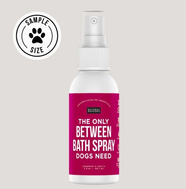 Natural Rapport The Only Between The Bath Spray Dog Needs, Winter Cranberry &amp; Vanilla Dog Cologne, Size: 3oz Bottle