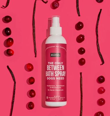Natural Rapport The Only Between The Bath Spray Dog Needs, Winter Cranberry &amp; Vanilla Dog Cologne