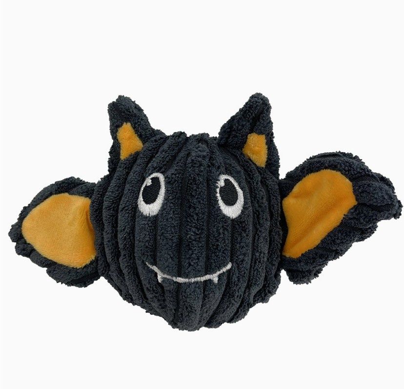 EZ Squeaky Halloween Critter Ball Dog Toy 4in, Animal: 4in Bat