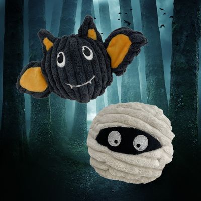 EZ Squeaky Halloween Critter Ball Dog Toy 4in