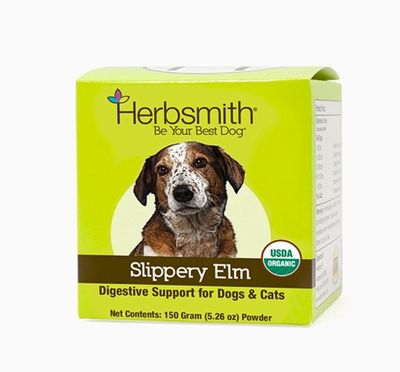 Herbsmith Organic SLIPPERY ELM Digestive, Constipation and Diarrhea Relief for Dogs and Cats, 150g