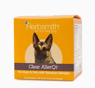 Herbsmith CLEAR ALLERQI Allergy Aid for Cats and Dogs, Anti-itch Support, 150g Powder