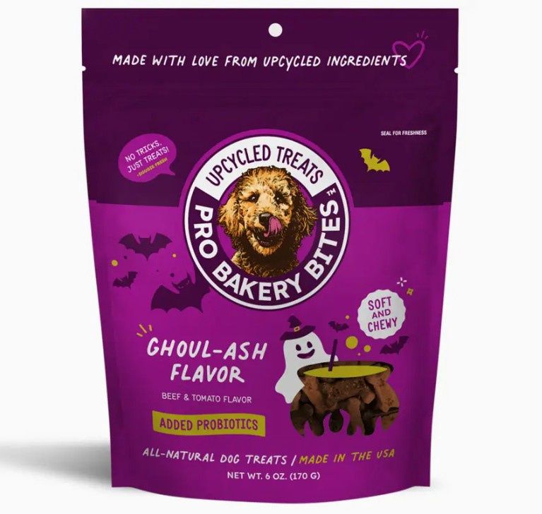 Pro Bakery Bites Ghoul-Ash Soft &amp; Chewy Halloween Treats, Beef &amp; Tomato 6oz Bag