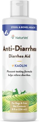 Naturvet Anti-Diarrhea Liquid Plus Kaolin for Dogs and Cats 8 Oz